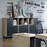 現代簡約木製文件矮柜 Modern Simple Short Wooden File Cabinet 香港辦公室傢俬及設計工程中心 Branding Works Furniture & Office Design